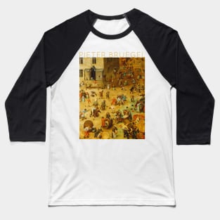 Pieter Bruegel The Elder - Children's Games Baseball T-Shirt